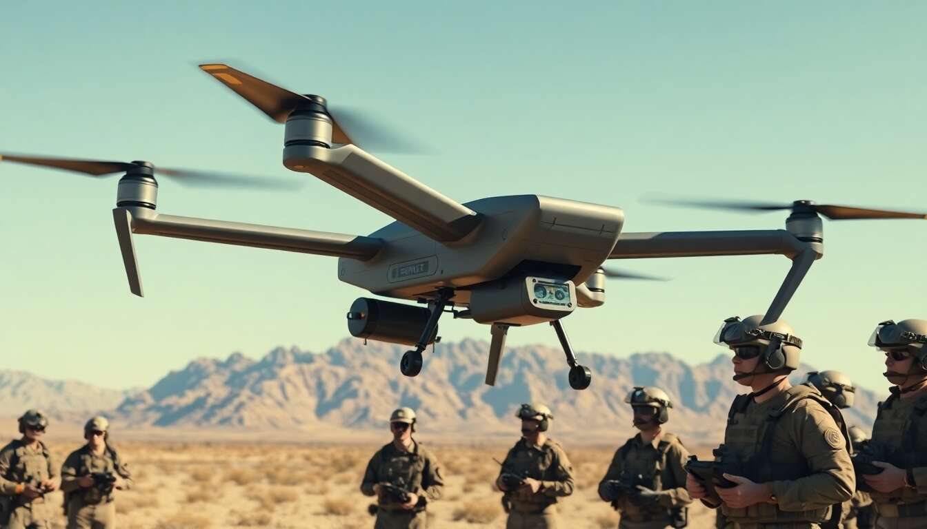Synergie entre drones autonomes et jets de chasse