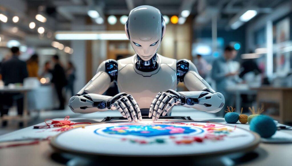Chinese humanoid robot lands groundbreaking embroidery demonstration