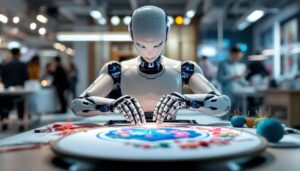 Chinese humanoid robot lands groundbreaking embroidery demonstration