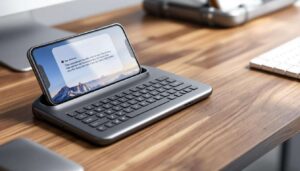 This gadget is both a keyboard and a power bank