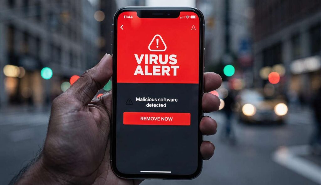 If this shows up on your phone, it’s infected with a virus — here’s how to remove it